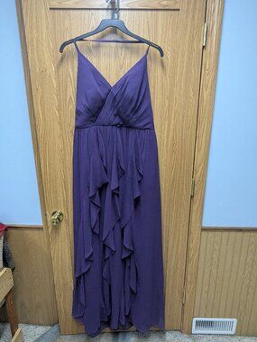 Purple evening gown